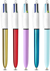 Balpen Bic 4kleuren My Bic in blik M assorti - afbeelding 4