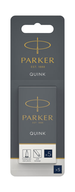 Inktpatroon Parker Quink blauwzwart