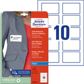 Badge Avery J4785-20 80x50mm wit 200stuks - afbeelding 4