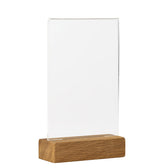 Kaarthouder Europel acryl met houten voet A6 - afbeelding 2