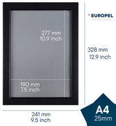 Kliklijst Europel A4 25mm mat zwart - afbeelding 2