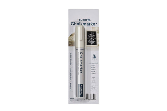 Krijtstift Europel 6mm wit blister