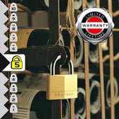 Hangslot MasterLock 4 gelijksluitend messing 40mm - afbeelding 3