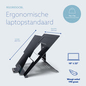 Laptopstandaard R-Go Riser Documenthouder - afbeelding 6