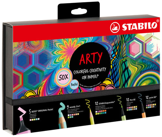 Creative set STABILO 77/6 Arty colorful pastel mix