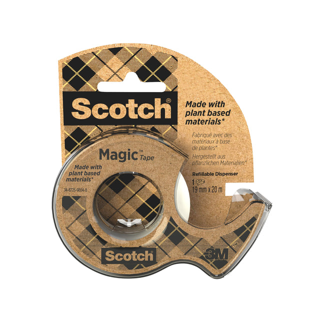 Plakband Scotch Magic 919 19mmx20m + afroller