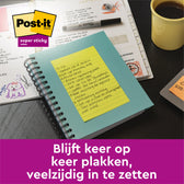 Memoblok 3M Post-it 584 127x203mm SS lijn ass kl - afbeelding 9