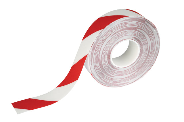 Vloermarkeringstape DURALINE 50mmx30m rood wit