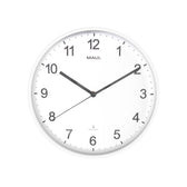 Wandklok MAUL Sprint RC Ø30x5cm kunststof wit/wit