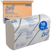 Handdoek Scott Slimfold 1laags 190x300mm wit