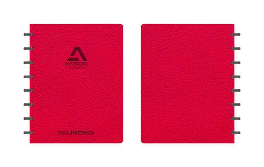 Schrift Adoc Business A5 lijn 144pag 90gr rood