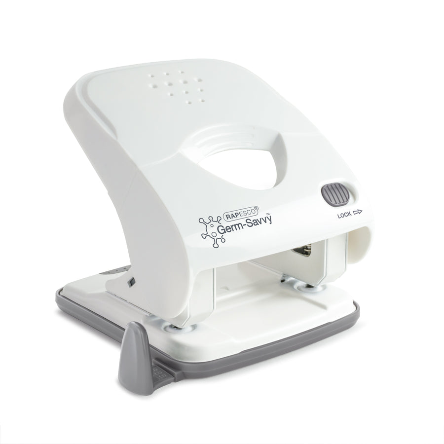Perforator Rapesco Germ-Savvy X5-40ps 2gaats wit