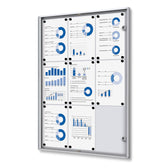 Vergrendelbaar Notitiebord Indoor Economy 9x A4