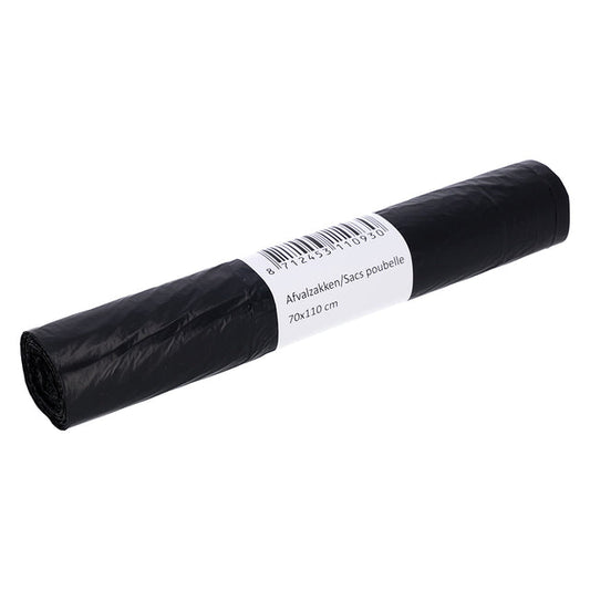 Afvalzak Cleaninq 70x110cm T25 120L zwart
