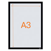 Infokader Nobo zelfklevend A3 zwart  2 stuks - afbeelding 6