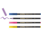 Brushpen edding 1340 4st glitter assorti - afbeelding 3
