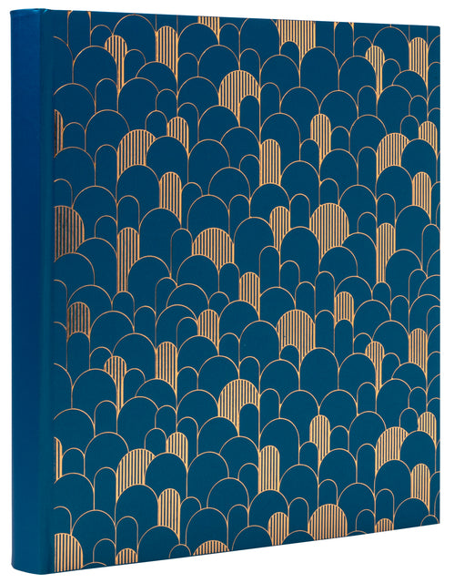 Fotoalbum Exacompta 29x32cm 60pag Néo Déco blauw