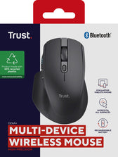 Ozaa+ multi-connect draadloos muis zwart - afbeelding 5