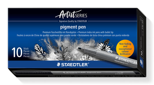 Fijnschrijver pigment pen intens zwart