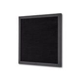 Letterbord Zwart 30 x 30 cm met Zwarte Lijst