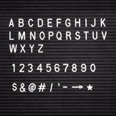 Letterbord Zwart 40 x 60 cm met Zwarte Lijst - afbeelding 7