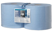Poetspapier Tork W2 Industrial Premium blauw