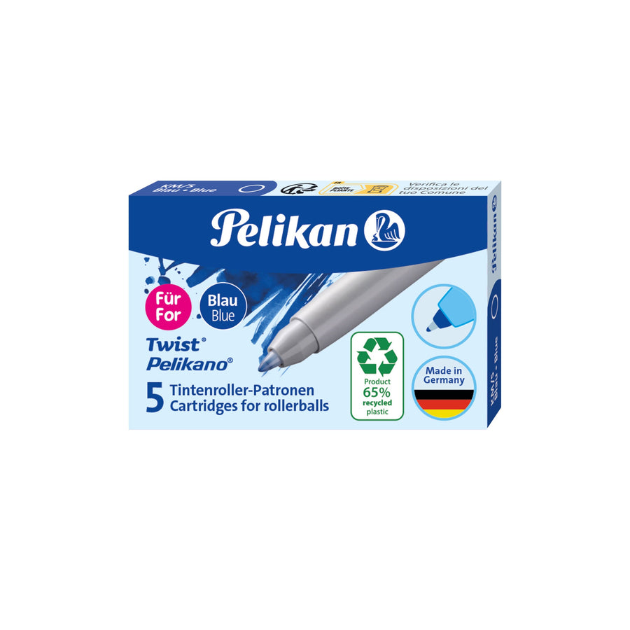 Rollervulling Pelikan ECO KM/5 blauw 0.3mm