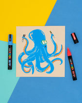 Paintmarker Uni POSCA PC17K EB rechthoek goud - afbeelding 6