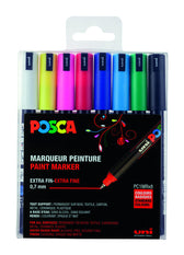 Paintmarker Uni POSCA PC1MR EF 8st assorti