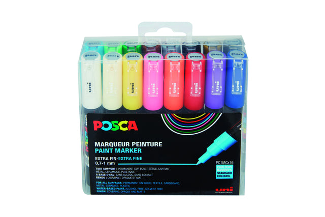 Paintmarker Uni POSCA PC1MC EF 16st assorti