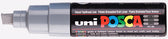 Paintmarker Uni POSCA PC8K B schuin grijs