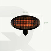 Terrasverwarmer BRASQ hangend elektrisch - afbeelding 3