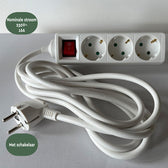 Stekkerdoos BRASQ  3 voudig 3 meter wit - afbeelding 6