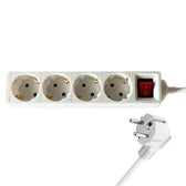 Stekkerdoos BRASQ  4 voudig 3 meter wit - afbeelding 5
