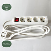 Stekkerdoos BRASQ  4 voudig 3 meter wit - afbeelding 6