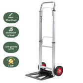 Steekwagen BRASQ inkapbaar stalen plateau 90 kg - afbeelding 3