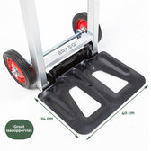 Steekwagen BRASQ inkapbaar stalen plateau 90 kg - afbeelding 6