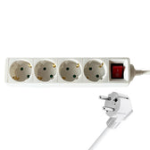 Stekkerdoos BRASQ  4 voudig 1.4 meter wit - afbeelding 5
