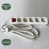 Stekkerdoos BRASQ  5 voudig 1.4 meter wit - afbeelding 6
