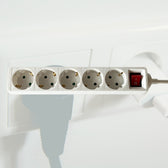 Stekkerdoos BRASQ  5 voudig 1.4 meter wit - afbeelding 7