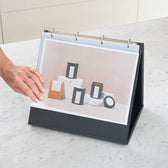 Tafelflipover Rillstab  A4 liggend zwart 10 tassen - afbeelding 3
