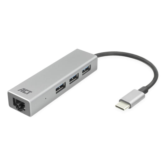 USB-C hub 3.0 3x USB-A Gigabit ethernet