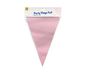 Party Flag Foil Baby Pink - afbeelding 2