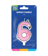 Jungle candle 6 Flamingo - afbeelding 2