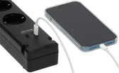 Stekkerdoos Brennenstuhl Brem 5vdig 2 USB C 3m zw - afbeelding 5