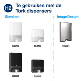 Handdoek Tork H2 Xpress compressed Advance 212x320 - afbeelding 3