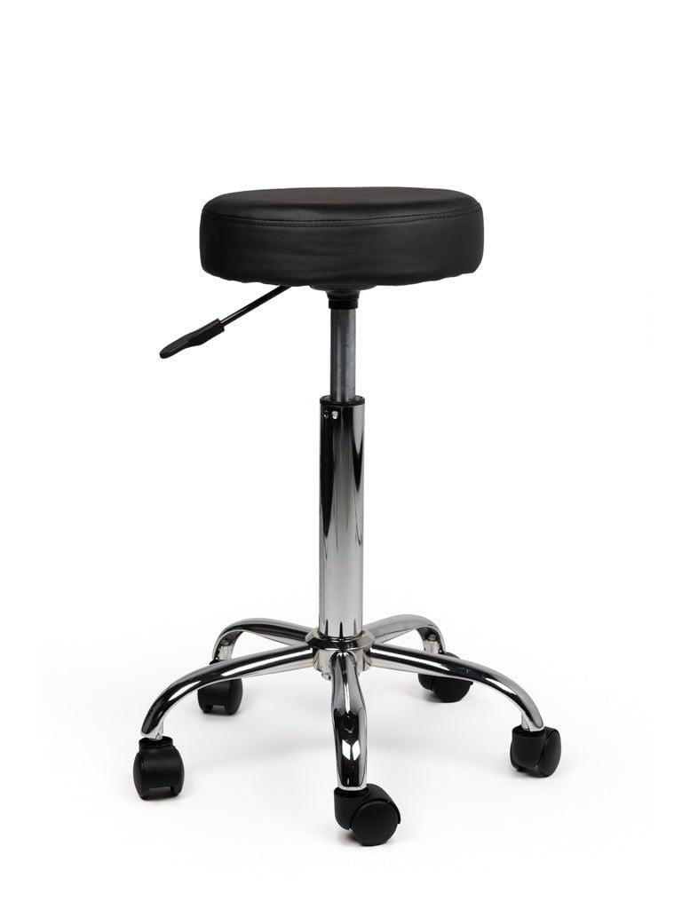 Tabouret kruk zwart standaard gasveer