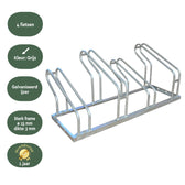 Fietsenrek BRASQ  4 fietsen BS400 zilver - afbeelding 5
