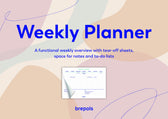 Planner Brepols Weekly planner A4 7d/1p