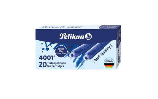 Inktpatroon Pelikan 4001 20st koningsblauw